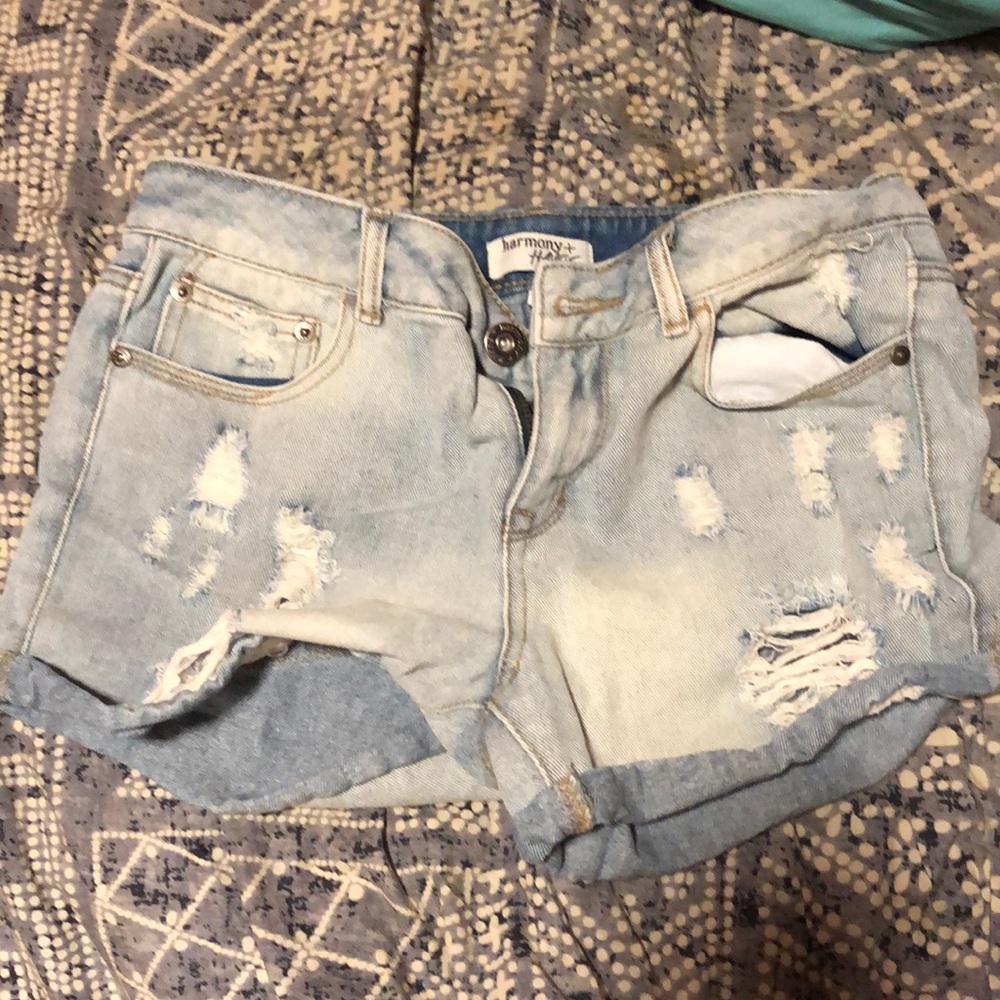 Ripped Jean shorts